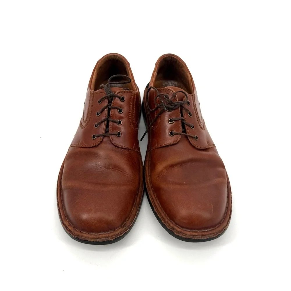 Josef Seibel Walt Brandy Mens 41 Shoes Leather Lace Up Oxford Derby Comfort Work